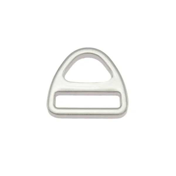 Dreieck-Stegschnalle / Gurtaufhängung - vernickelt - 20x5x3 mm (2 Stück) Online Kaufen