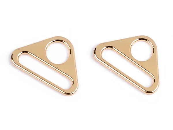 Dreieck-Stegschnalle / Gurtaufhängung - goldfarben - 31mm breit (2 Stück) Aktuell