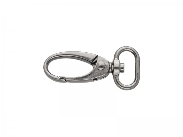 Expressversand Karabiner gunmetal oval - 15 mm Fädelloch
