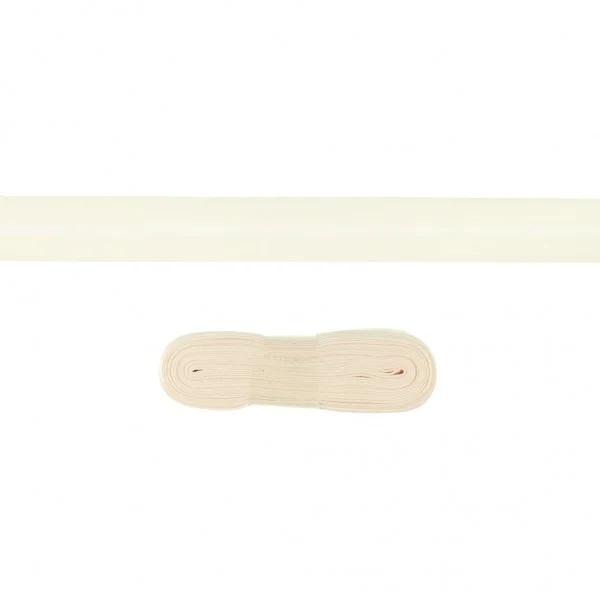 Zertifiziert 3 Meter Einfassband Baumwolle uni - 20mm - helles lachs