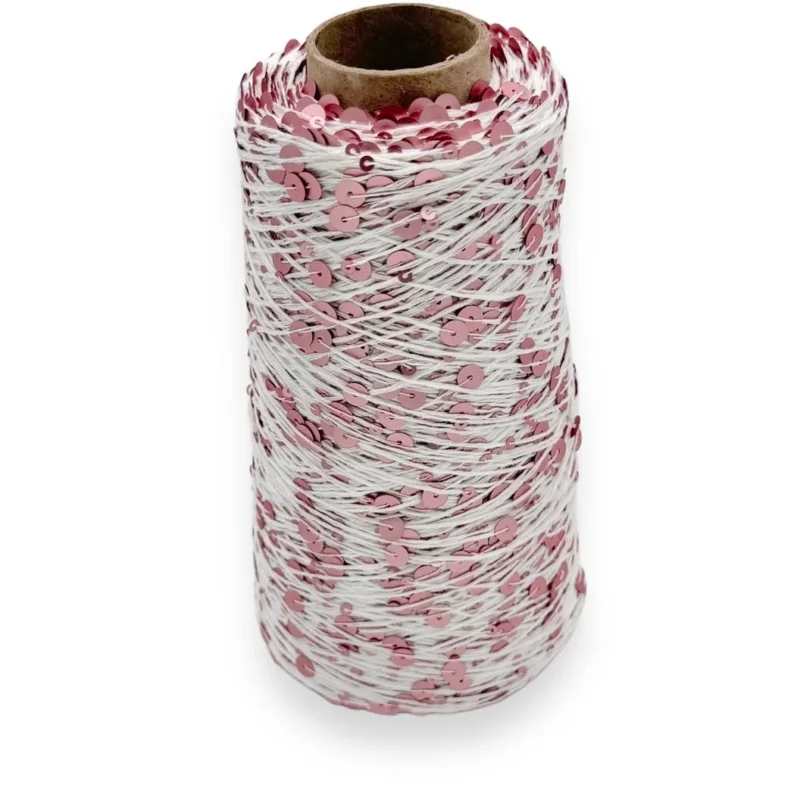 Begrenztes Angebot White Masal Paillettengarn 200gr. Baumwolle Nadelstärke 2,0 - 3,0