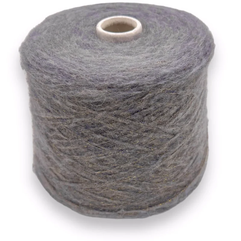 Zertifiziert MINDY GREY 200gr. Alpaka / Schurwolle Merino / Polyamid / Lurex