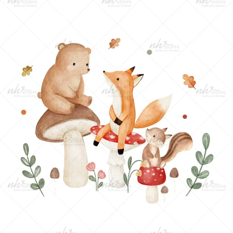 Bügelbild Woodland Talk Medium Wochenendangebot