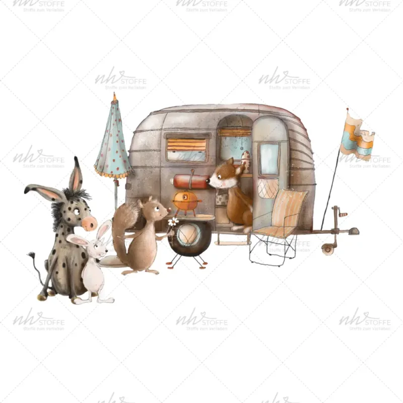 Zertifiziert Bügelbild Camperfreunde Medium