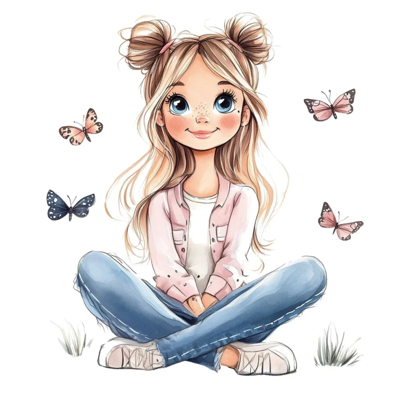 Glassticker Butterfly Girl Größe M Garantierte Lieferung