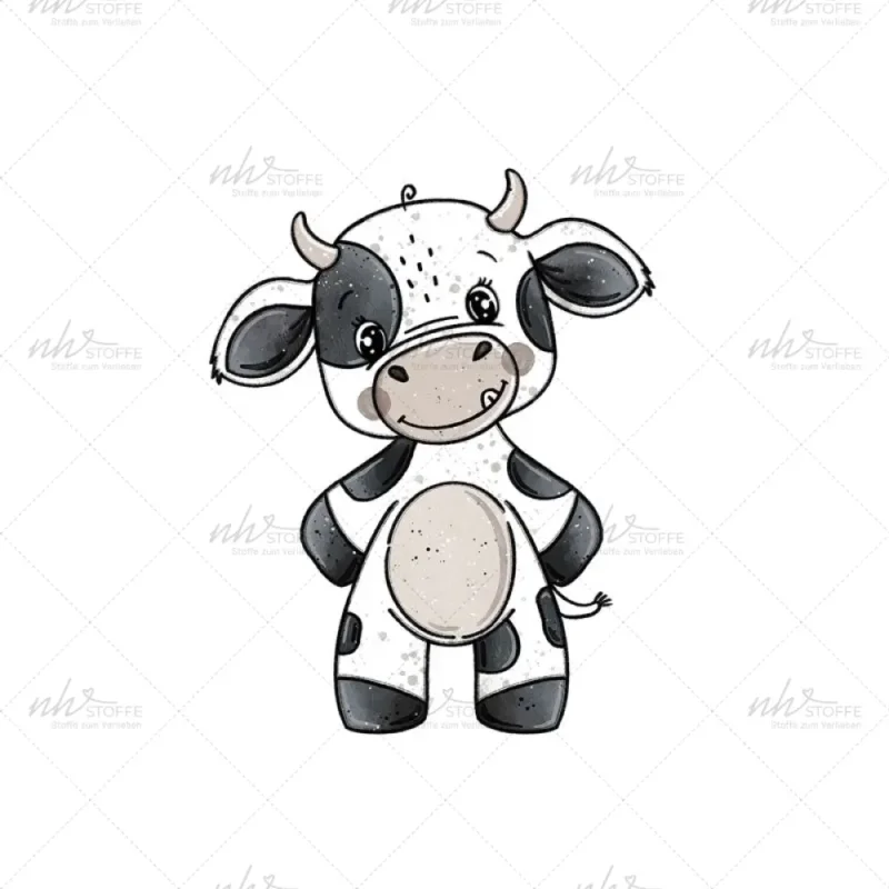Zertifiziert Bügelbild Moo Boy Medium